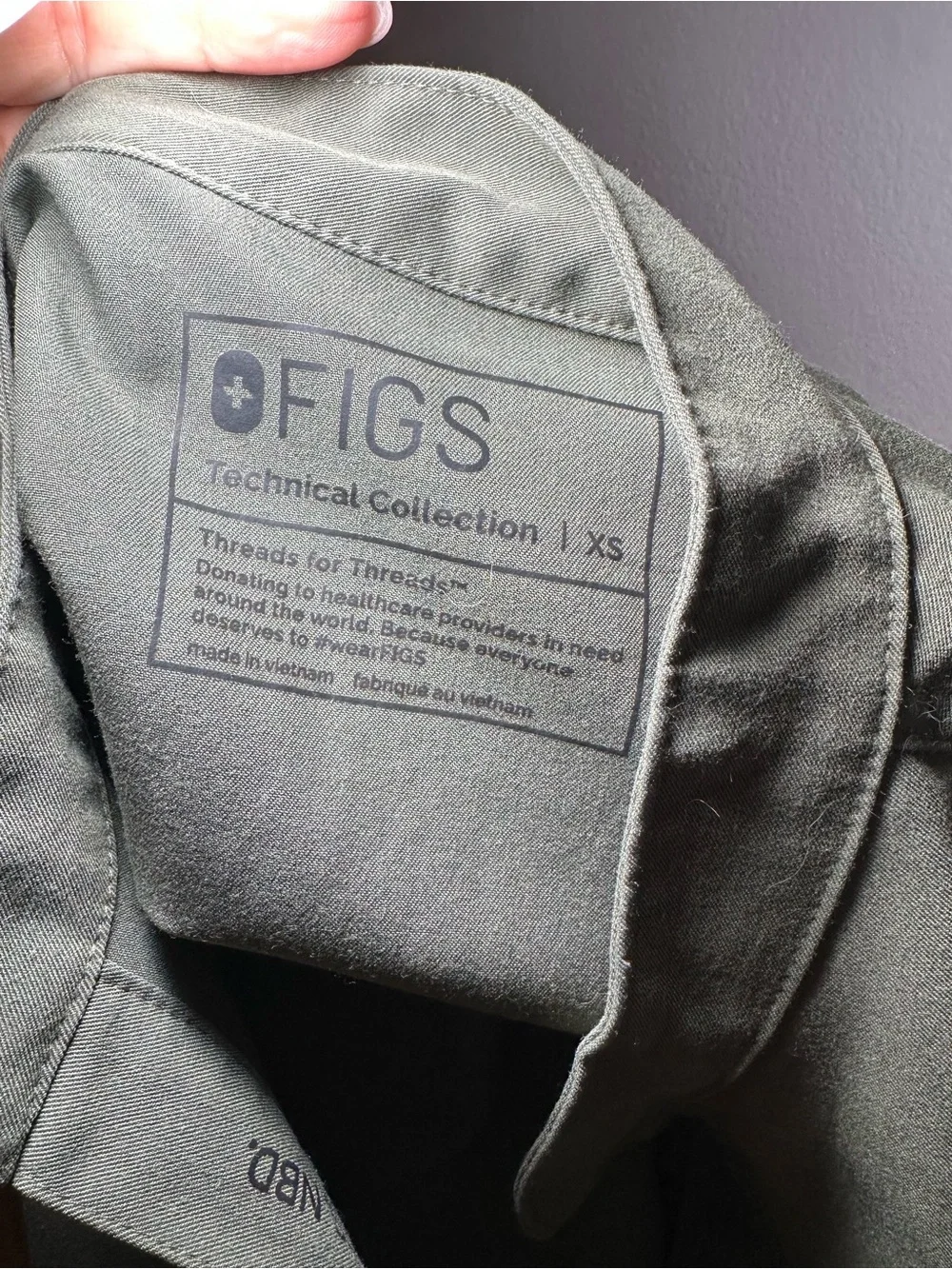 FIGS Moss Rafaela Oversized Scrub Top + Zamora Jogger Pants Set XS/XS Petite